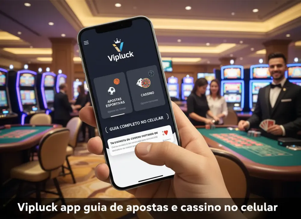 Vipluck app guia de apostas e cassino no celular